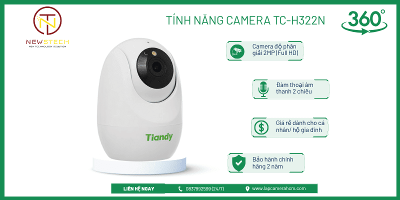 Camera-WiFi-Tiandy-TC-H322N Camera-WiFi-Tiandy-TC-H322N